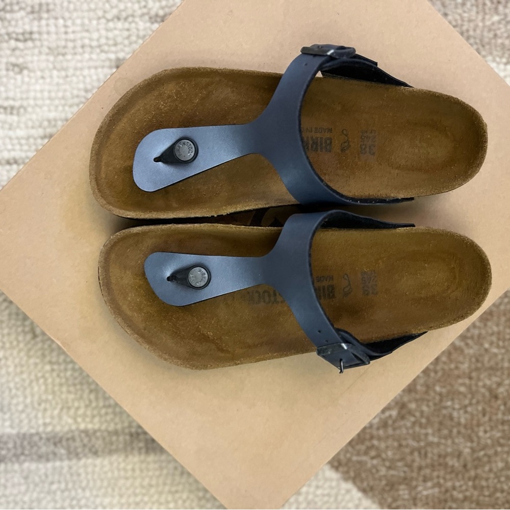 Birkenstock thong sandal and beautiful pearl navy - Picture 4 of 5